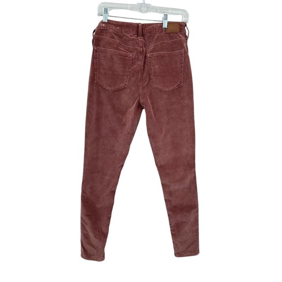American Eagle Corduroy Hi‎ Rise Jeggings Womens Size 8 Long Casual Fall - Picture 9 of 15